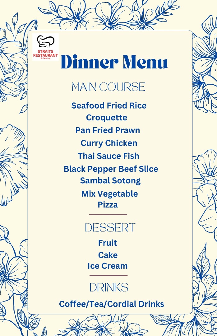 Dinner Menu